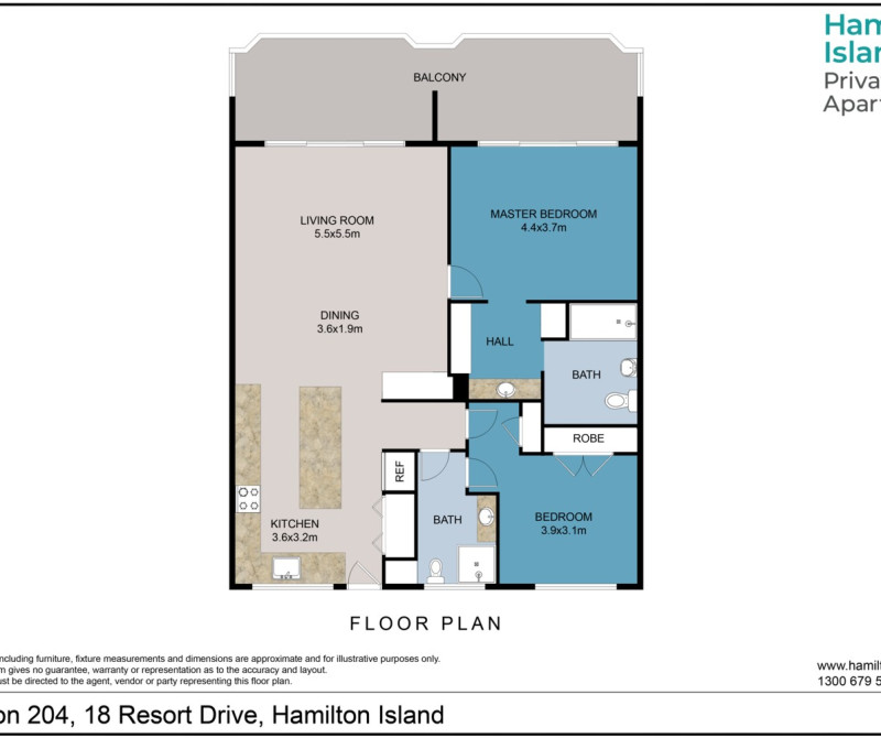Lagoon Lodge 204 Floorplan